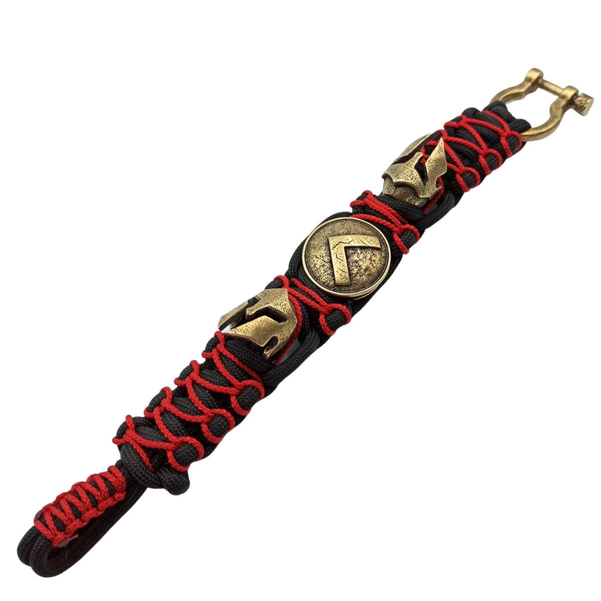 Spartan paracord mens bracelet