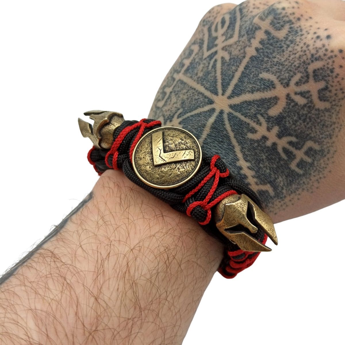 Spartan paracord mens bracelet