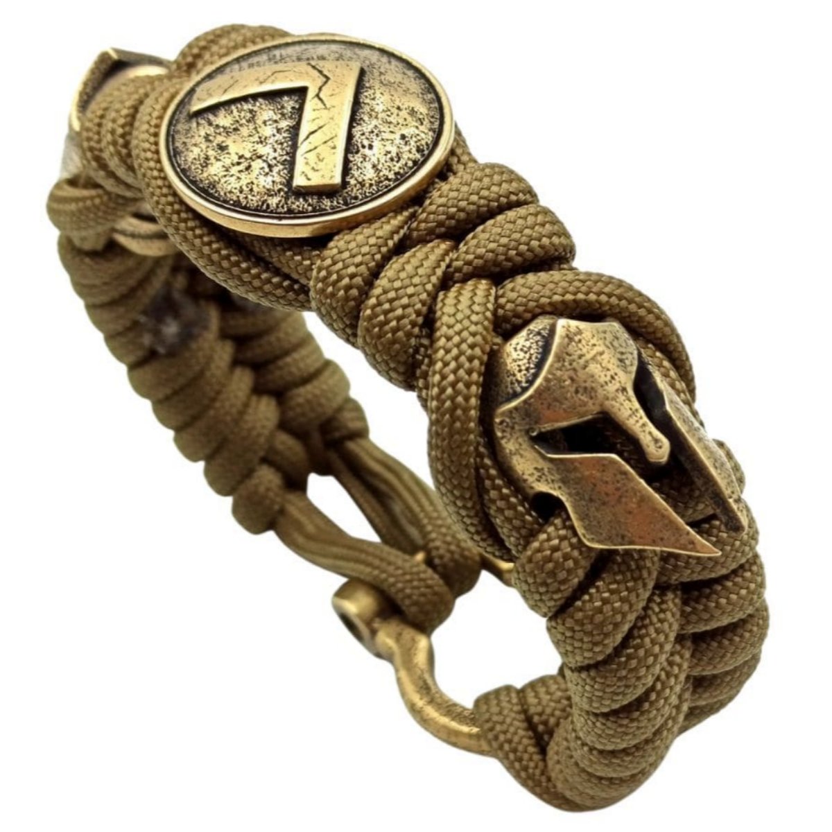 Spartan paracord bracelet for men 6 inch | 15 Cm 3 - Coyote