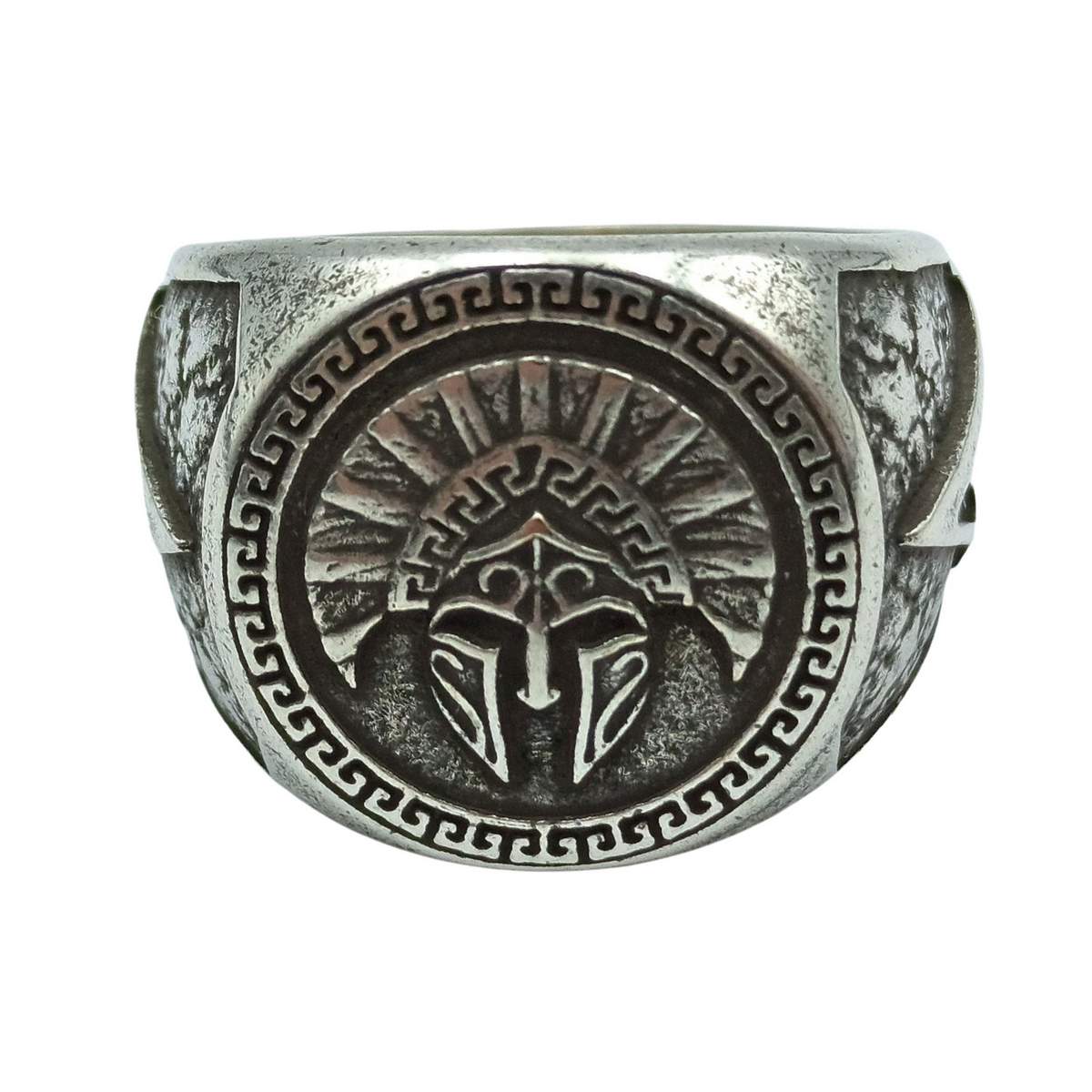 Spartan warrior helmet ring