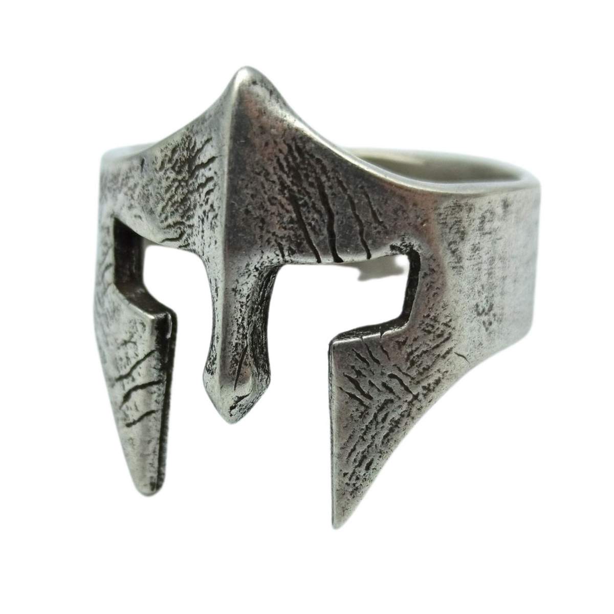 Spartan warrior ring 6 US Silver plating