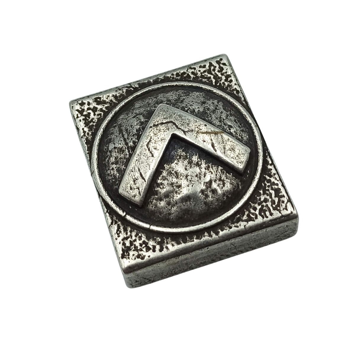 Spartan shield molle clip Silver plated bronze