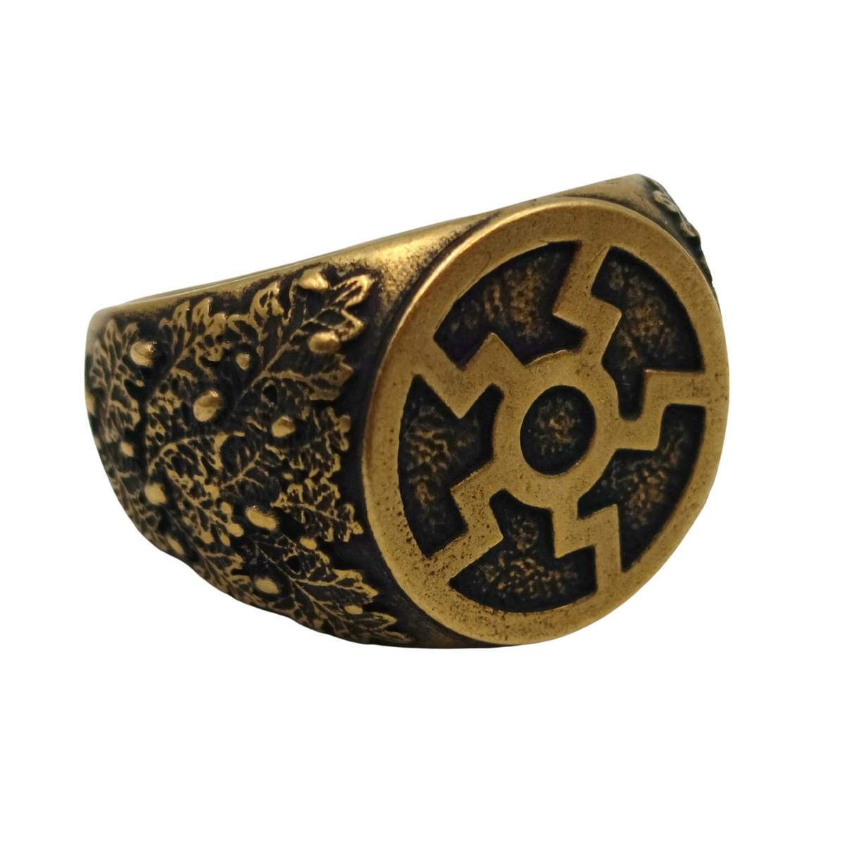 Sun wheel ring 6 US Bronze with patina