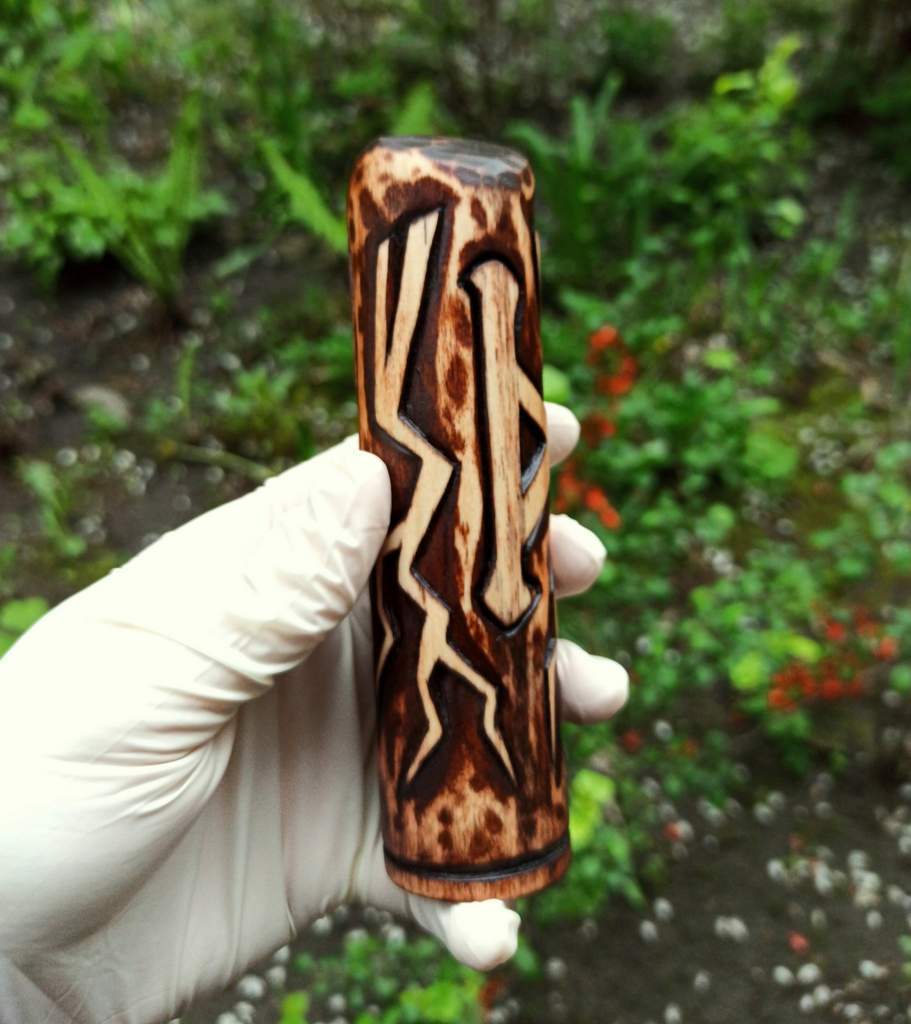 Thor wood carved figurine