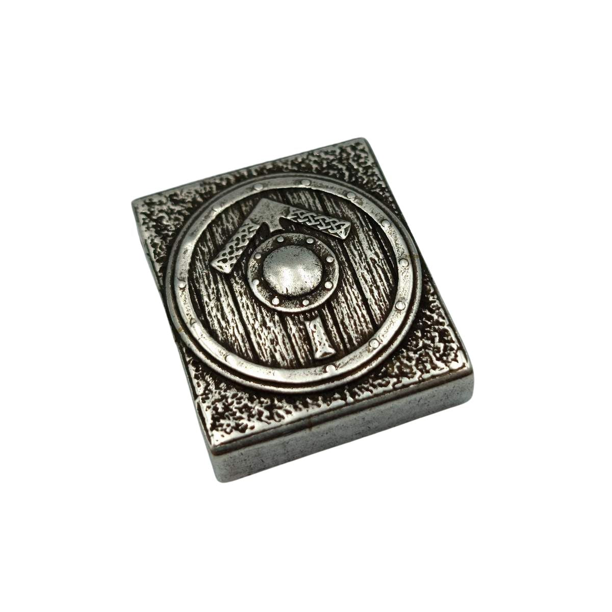 Tiwaz rune molle clip Silver plated bronze
