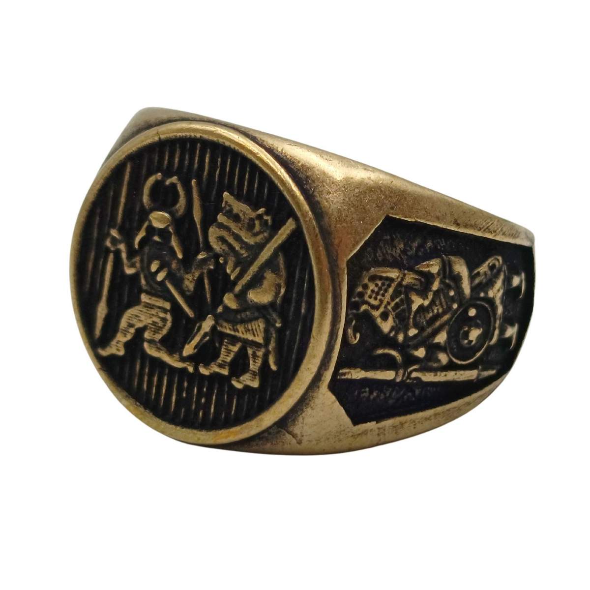 Torslunda dancer ring 6 US Bronze with patina