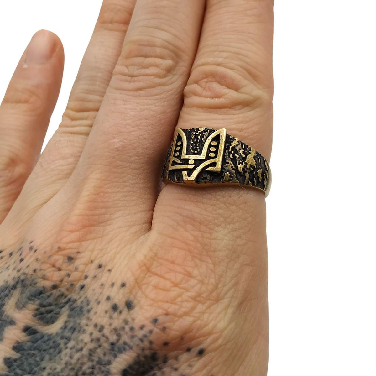 Coat of arms ring Ukrainian ring
