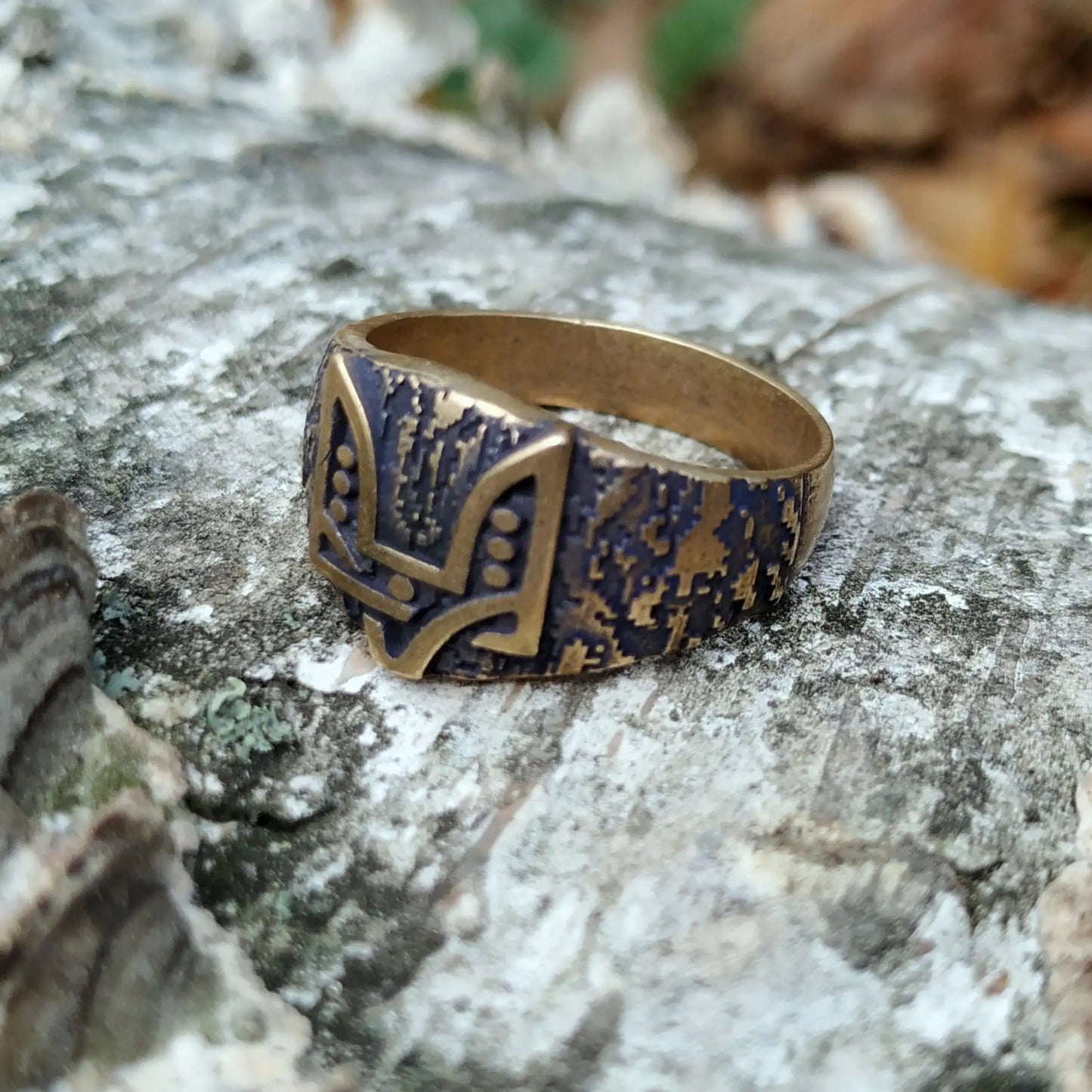 Coat of arms ring Ukrainian ring