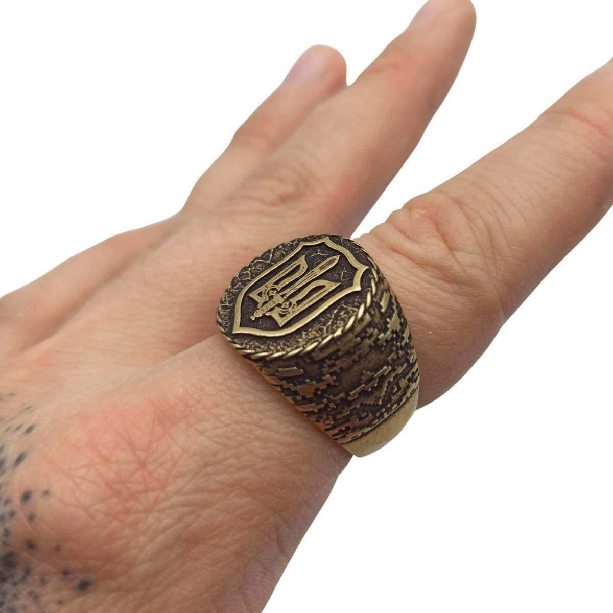 Ukraine coat of arms signet ring
