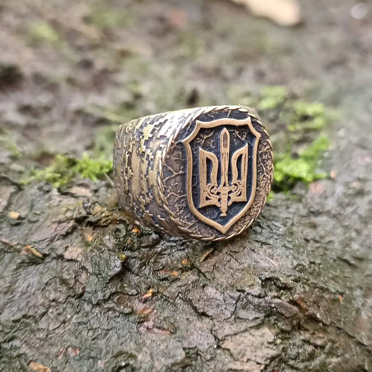 Ukraine coat of arms signet ring