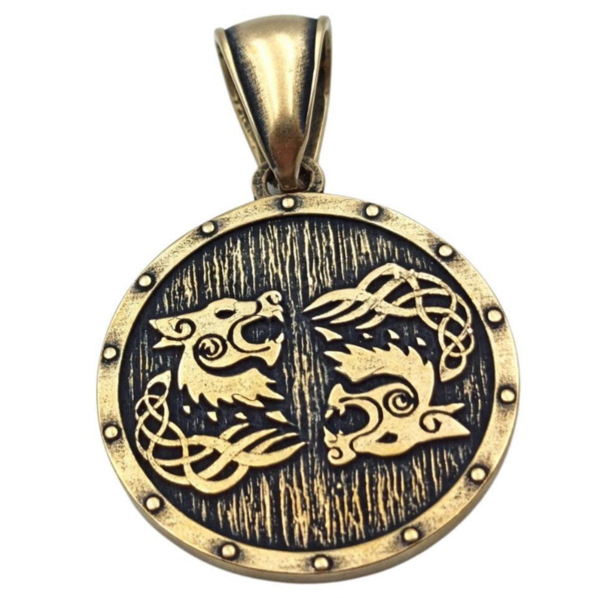 Tyr rune on Viking shield pendant