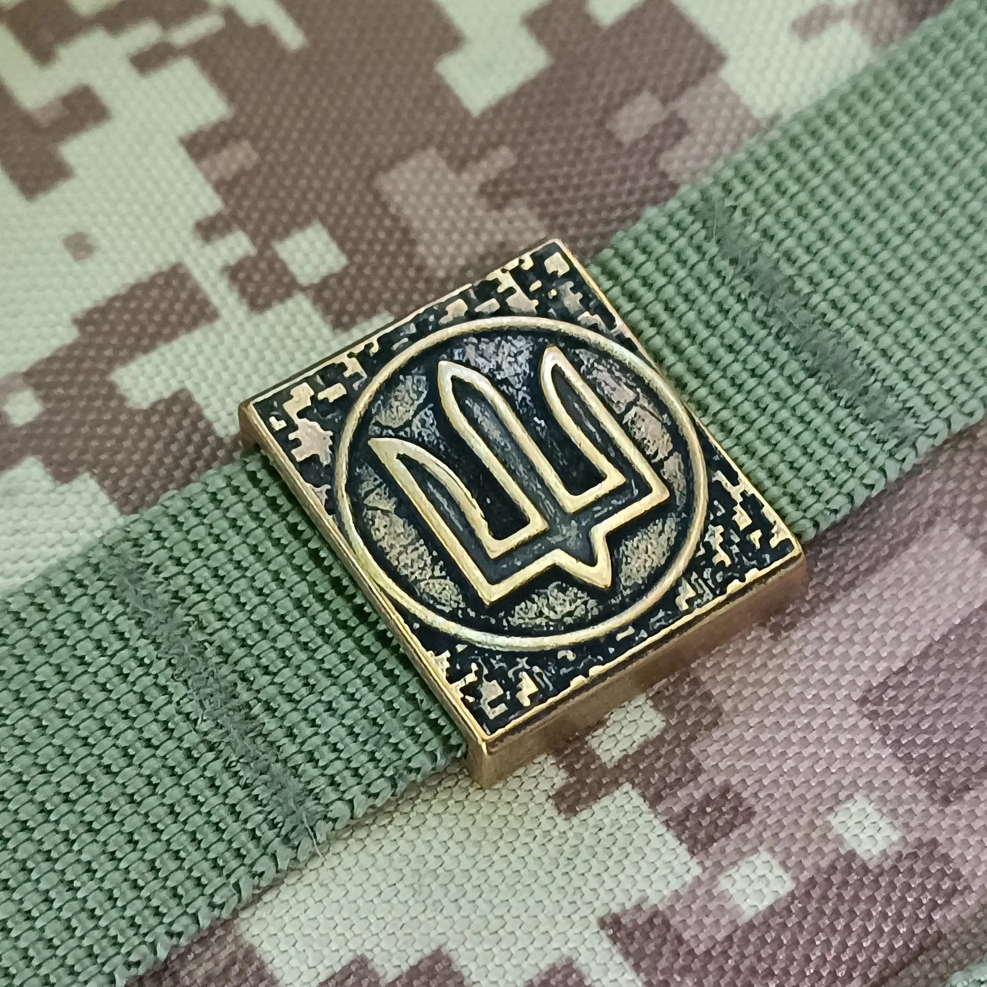 Ukrainian coat of arms molle clip