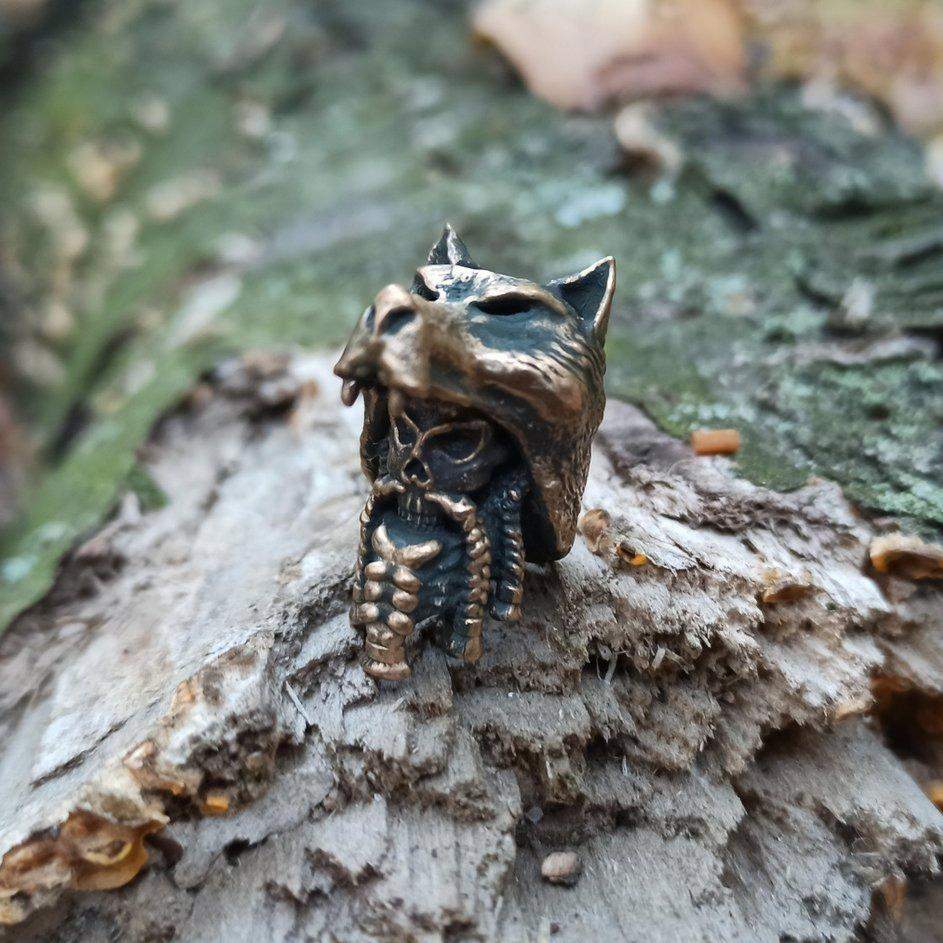 Ulfhednar skull paracord bead