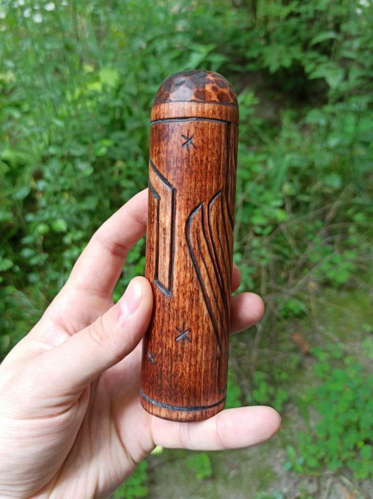 Ullr wooden statue