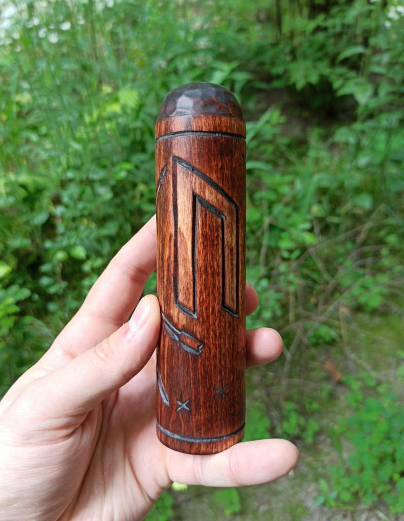 Ullr wooden statue