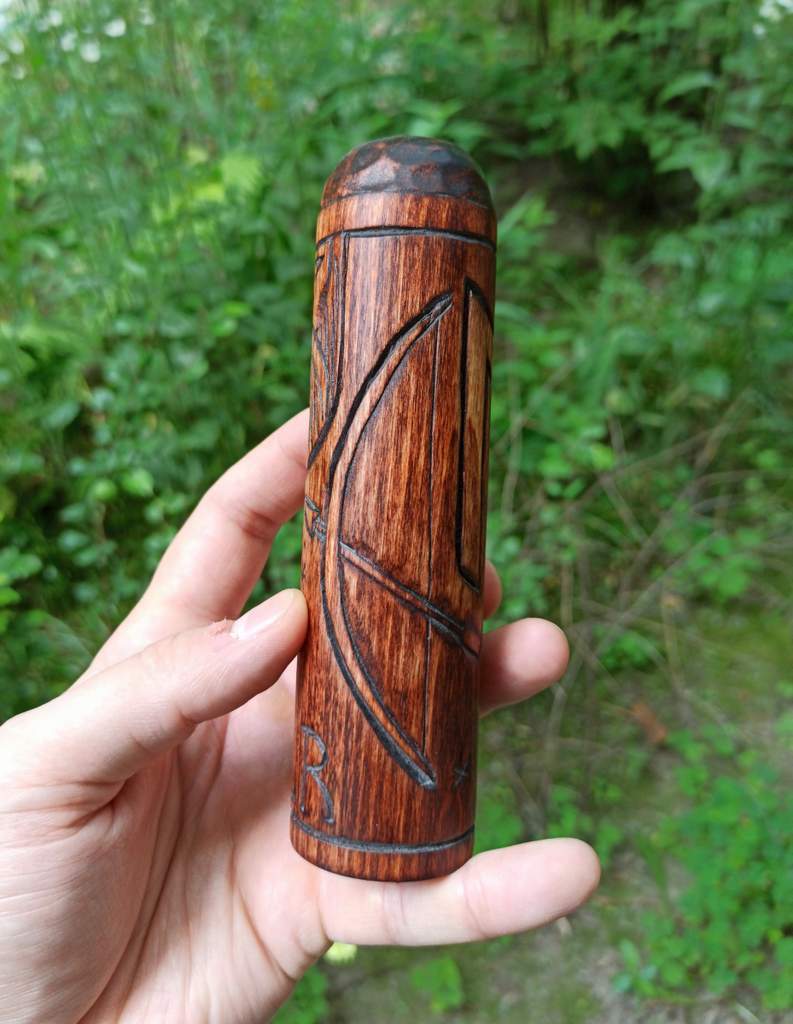Ullr wooden statue