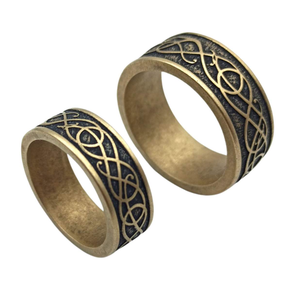 Norse Urnes ornament rings
