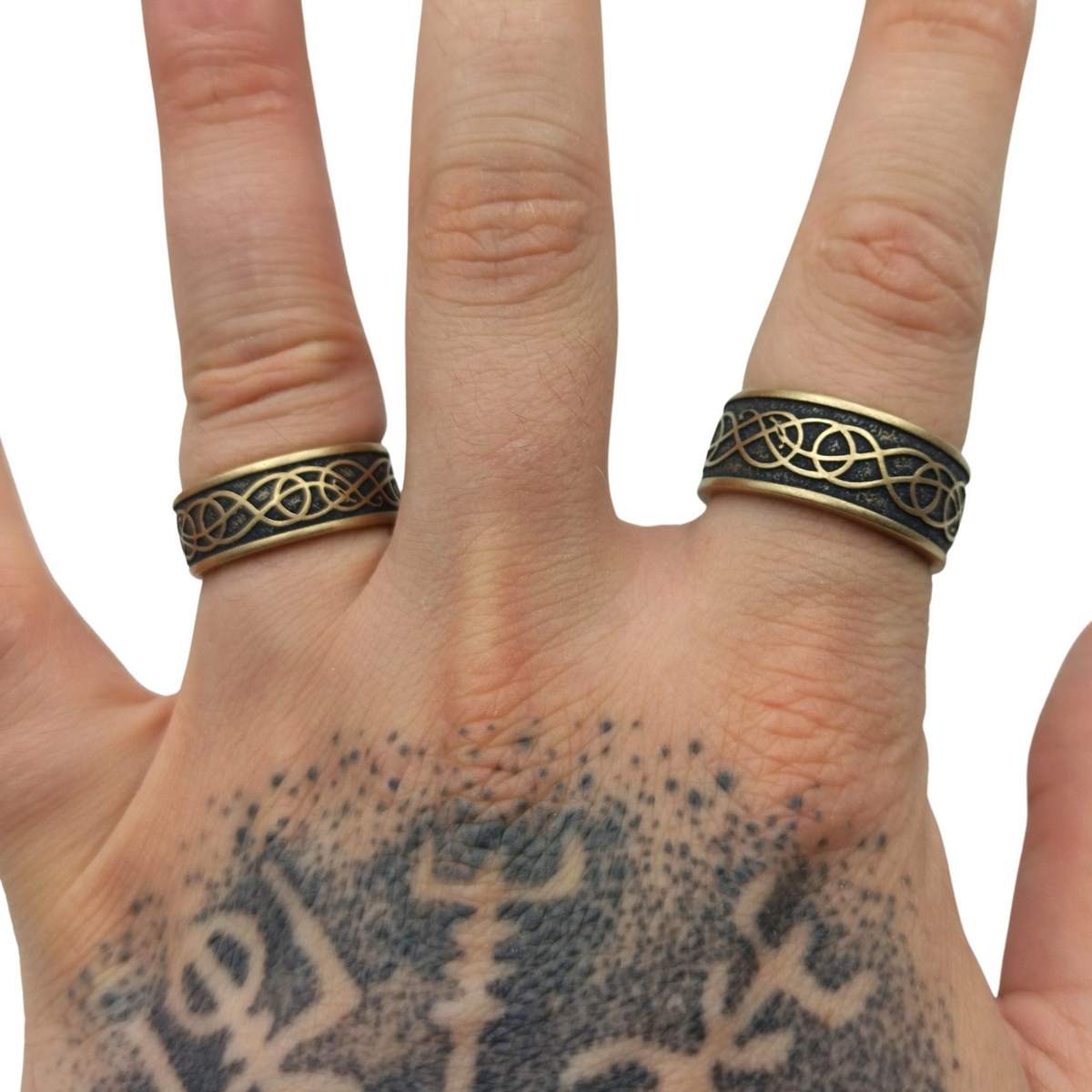 Norse Urnes ornament rings