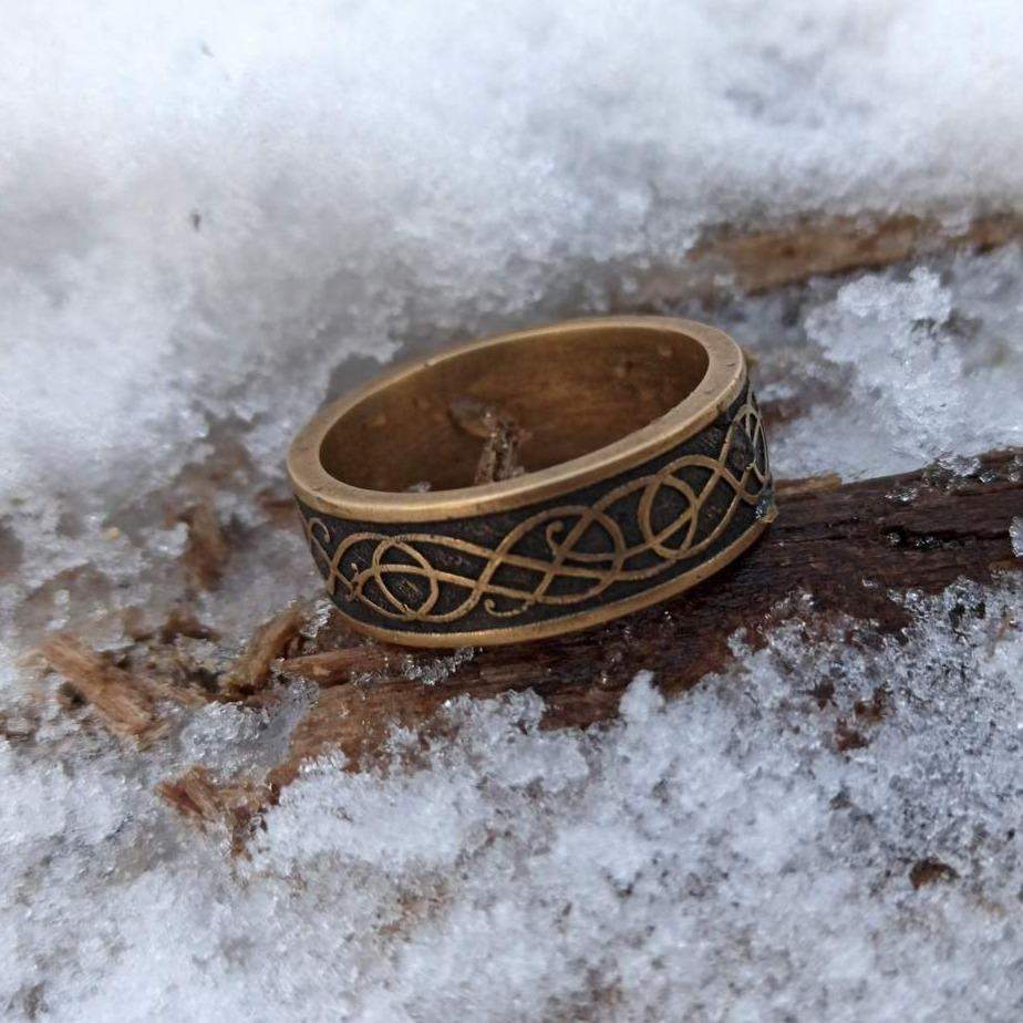 Norse Urnes ornament rings
