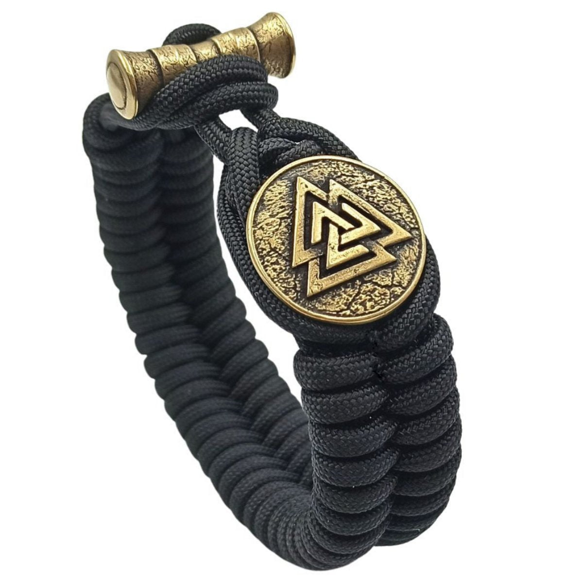 Valknut paracord bracelet 6 inch | 15 Cm 1 - Black