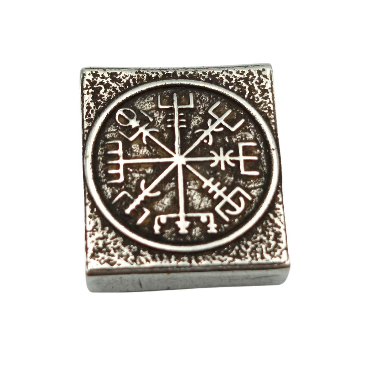 Vegvisir Molle clip Silver plated bronze