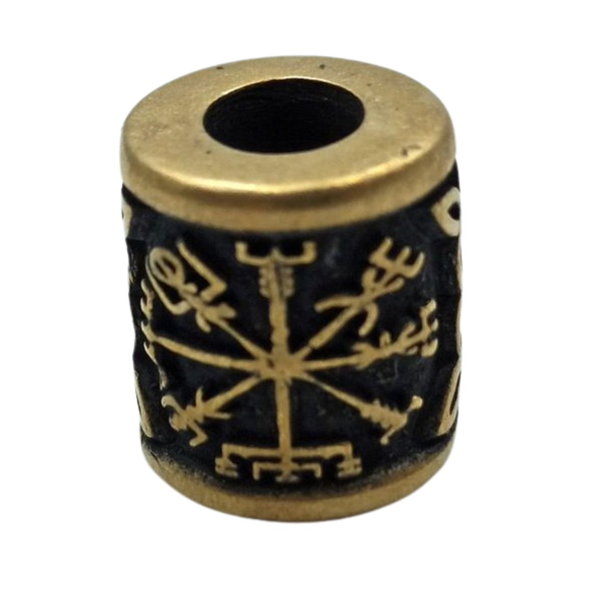 Vegvisir symbol bead Bronze