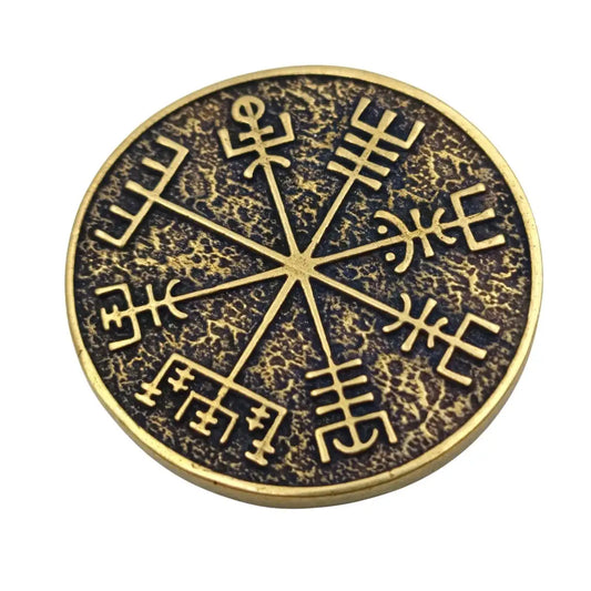 Vegvisir custom EDC coin Italian bronze  