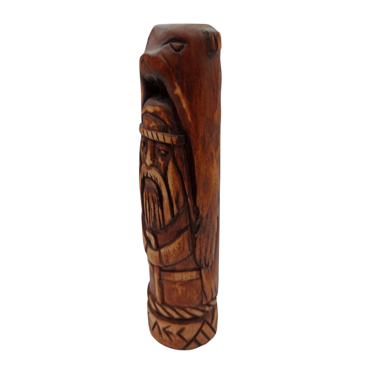 Veles Slavic god wooden statue