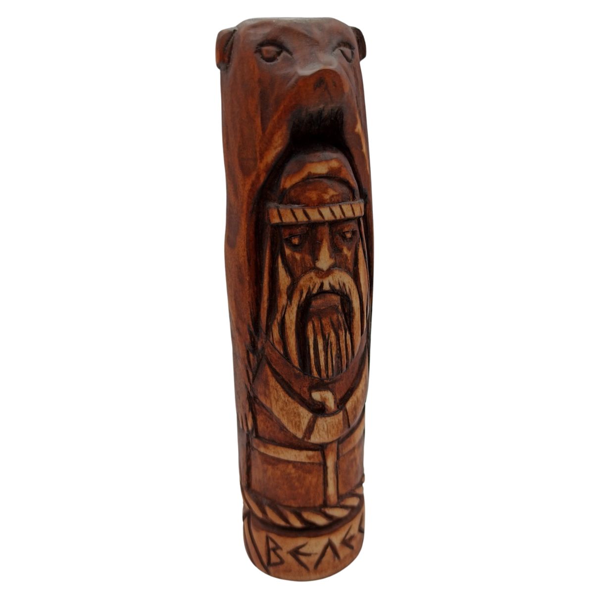 Veles Slavic god wooden statue