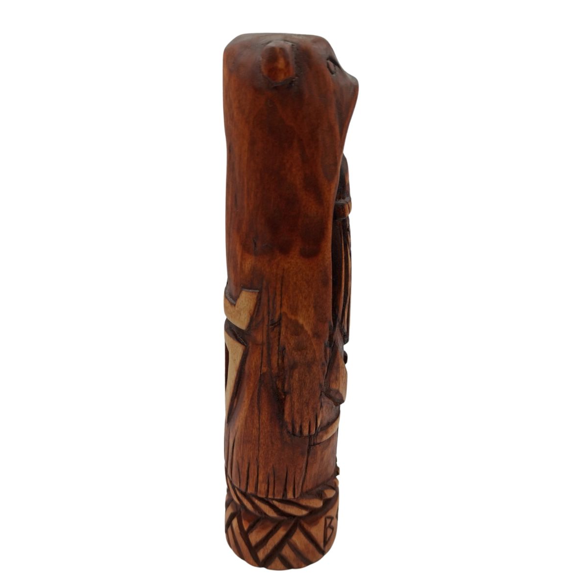 Veles Slavic god wooden statue