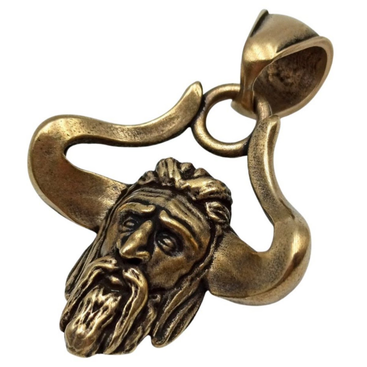 Slavic God Veles pendant Bronze