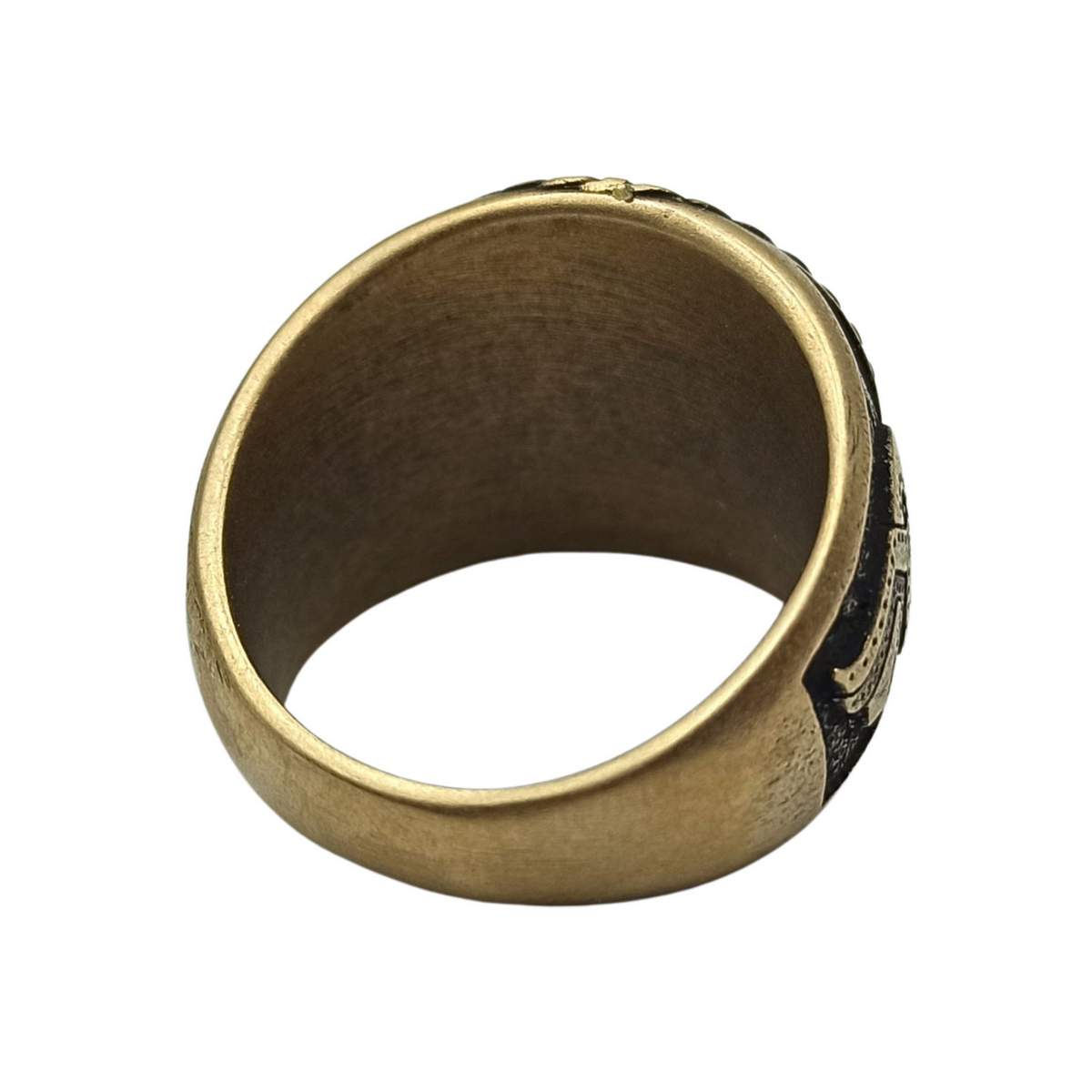 Horseman from Vendel plates signet ring
