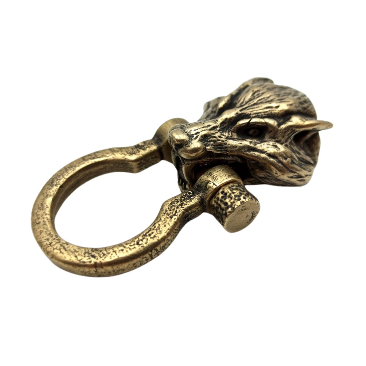 Wolf head paracord Shackle clasp for paracord bracelet