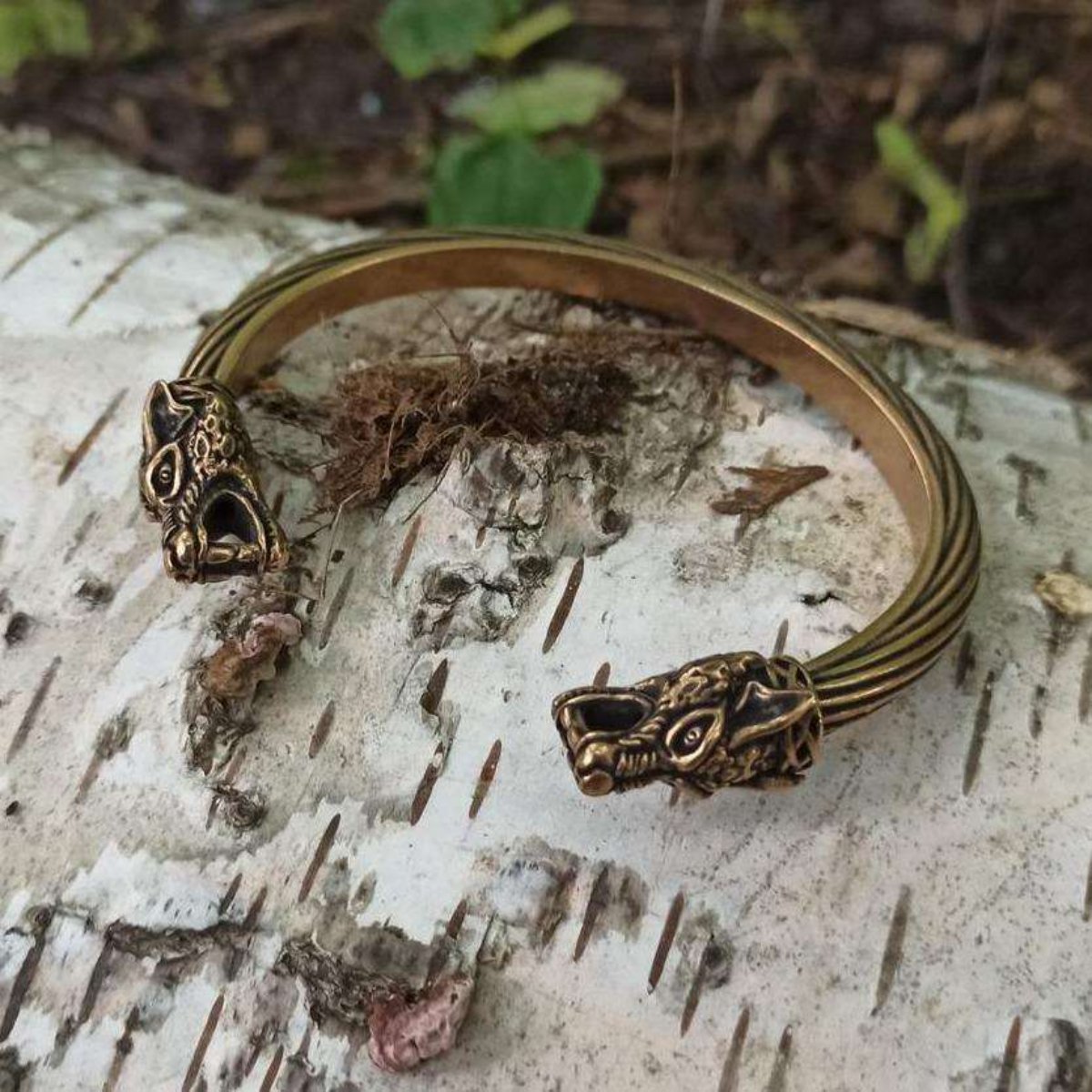 Wolf arm ring Viking bracelet