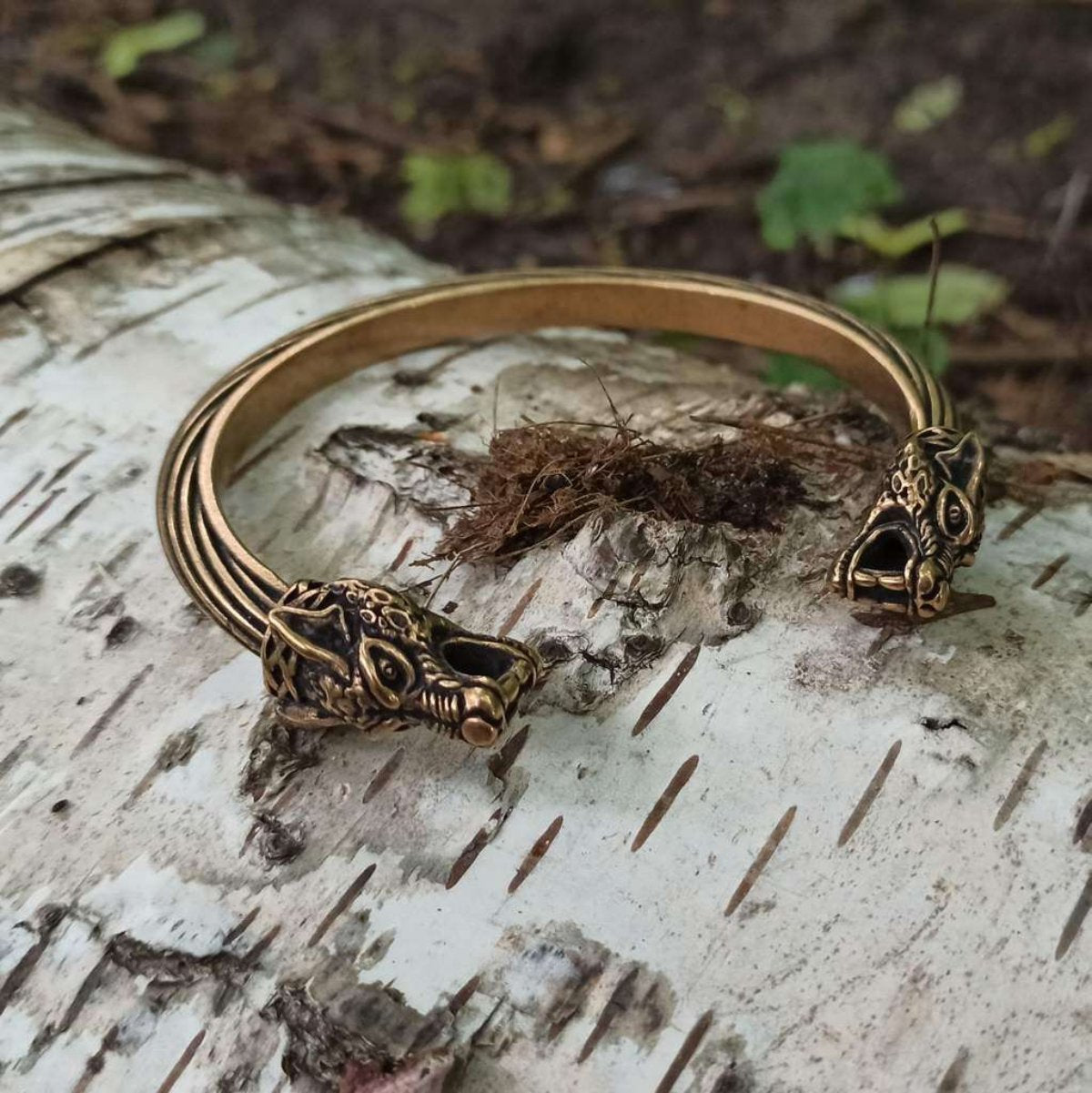 Wolf arm ring Viking bracelet