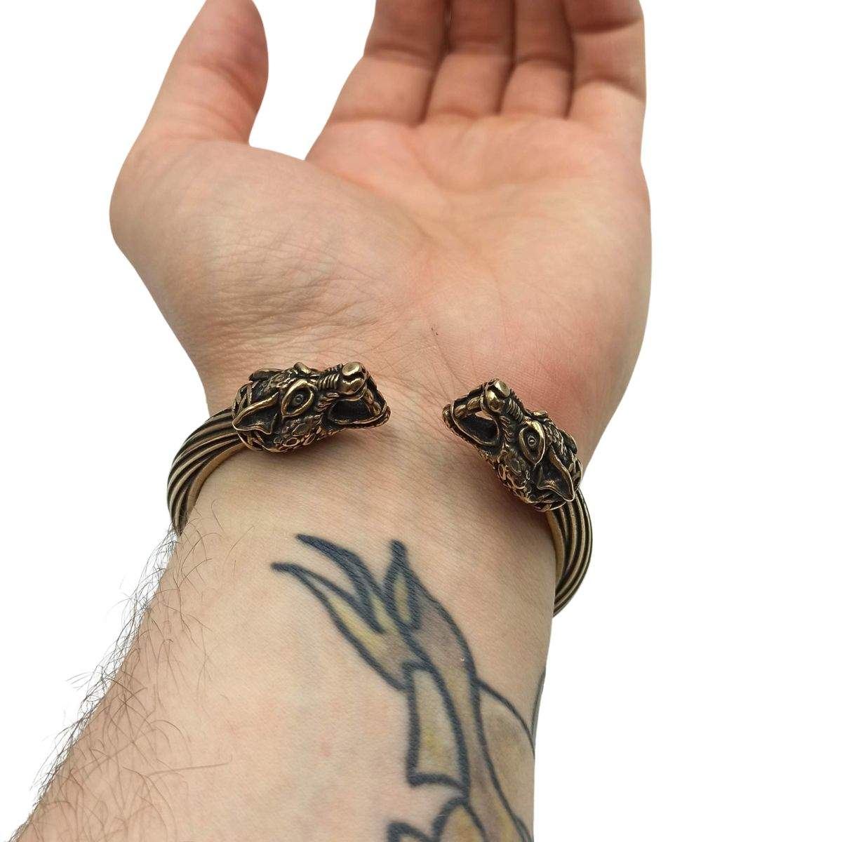 Wolf arm ring Viking bracelet