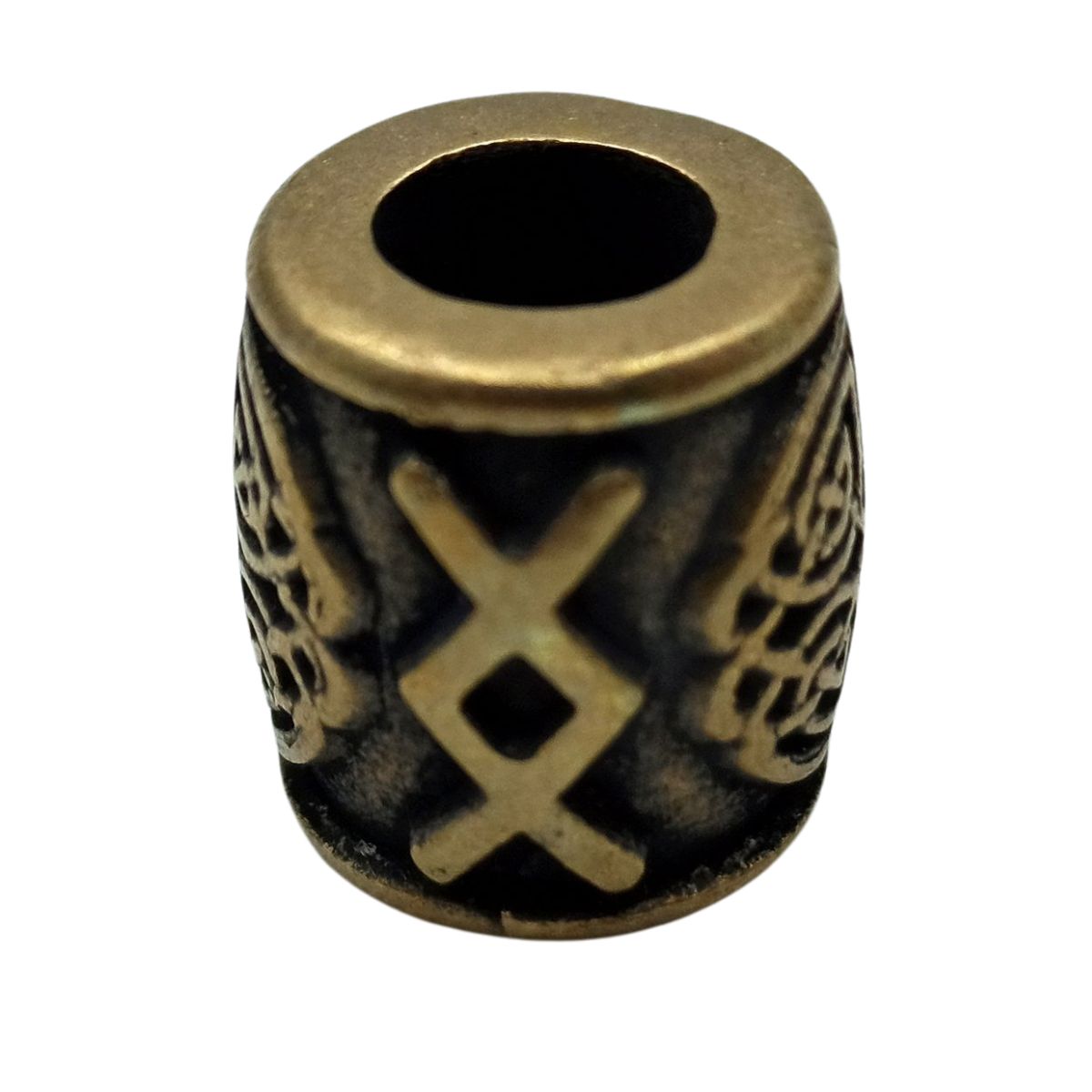Ingwaz rune bead Bronze