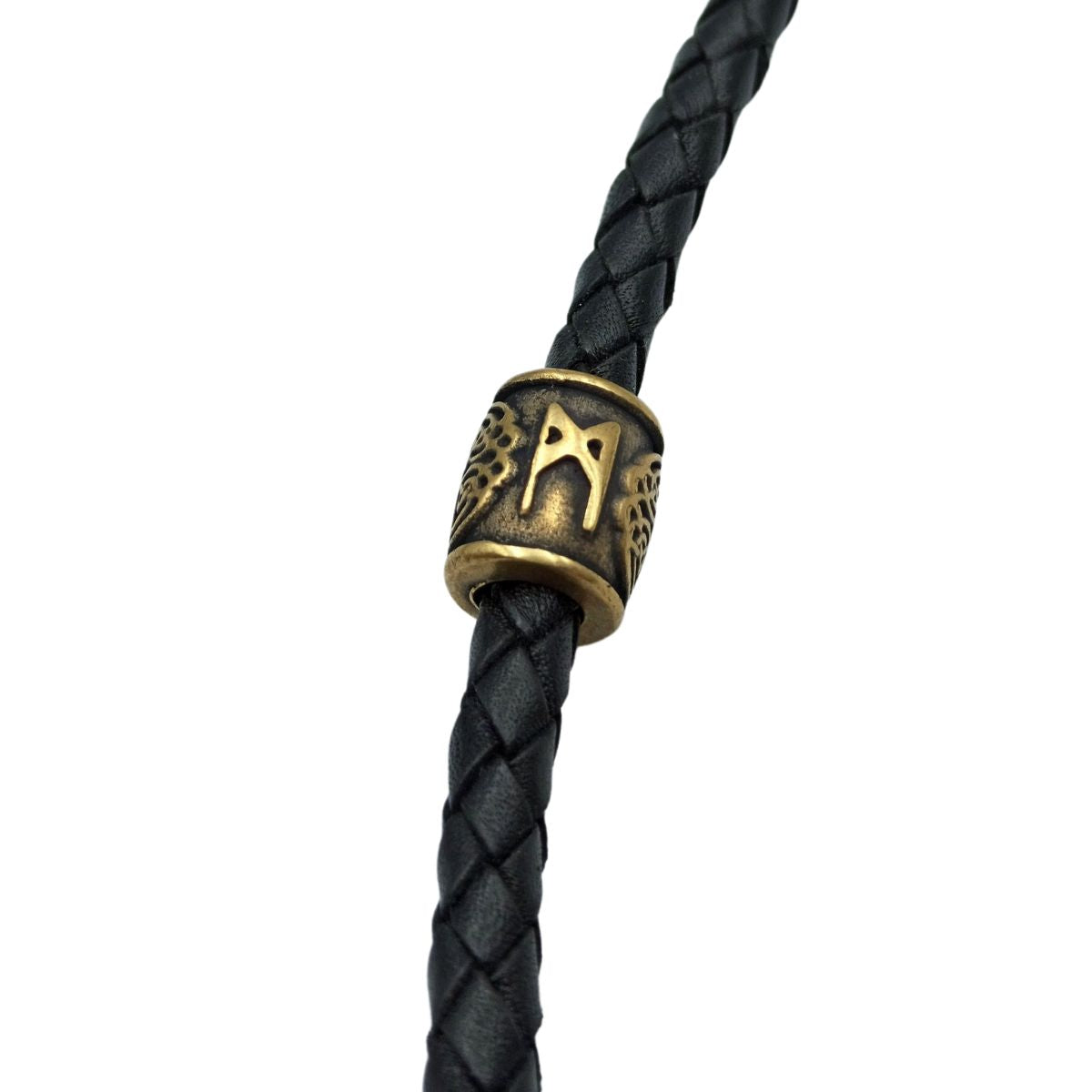 Mannaz rune bead