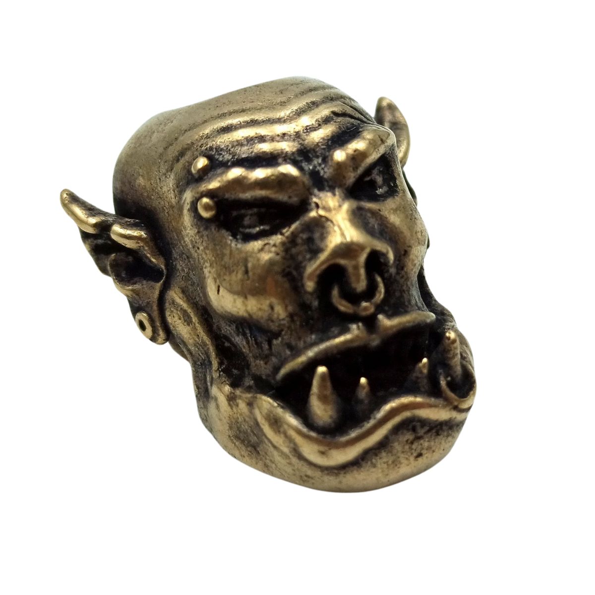 Orc paracord bead Bronze