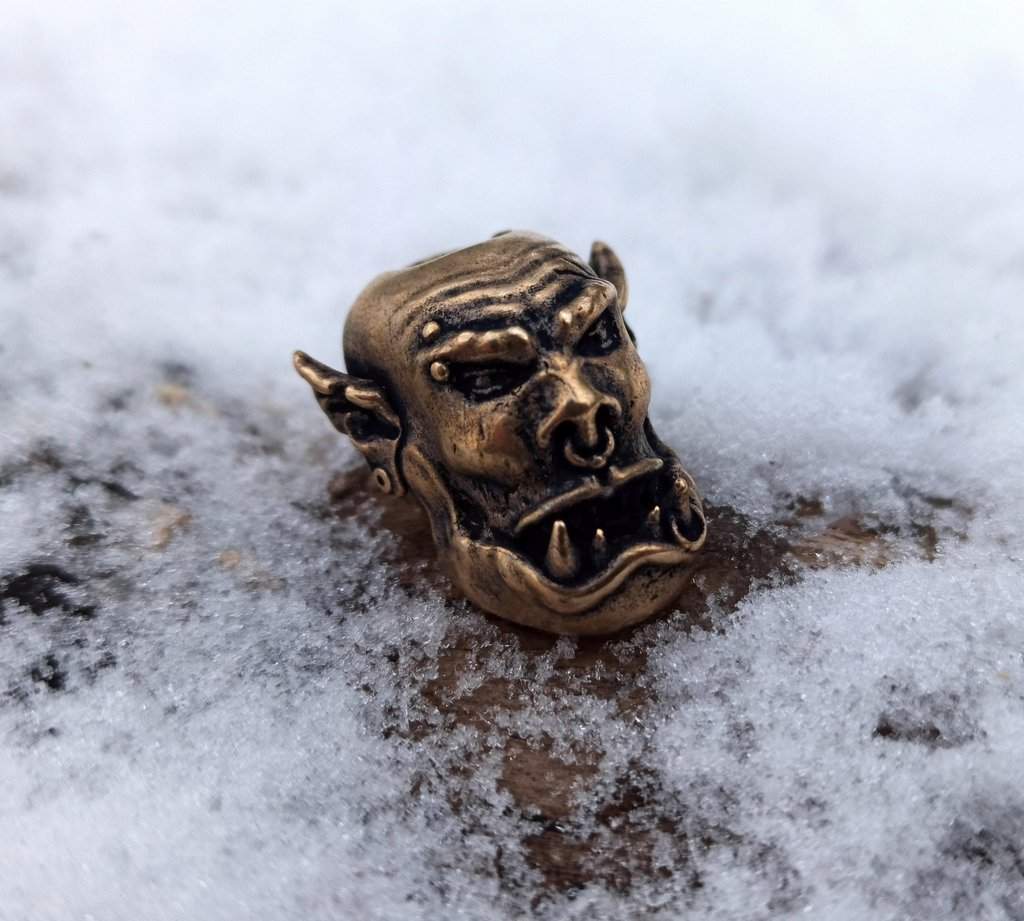 Orc paracord bead