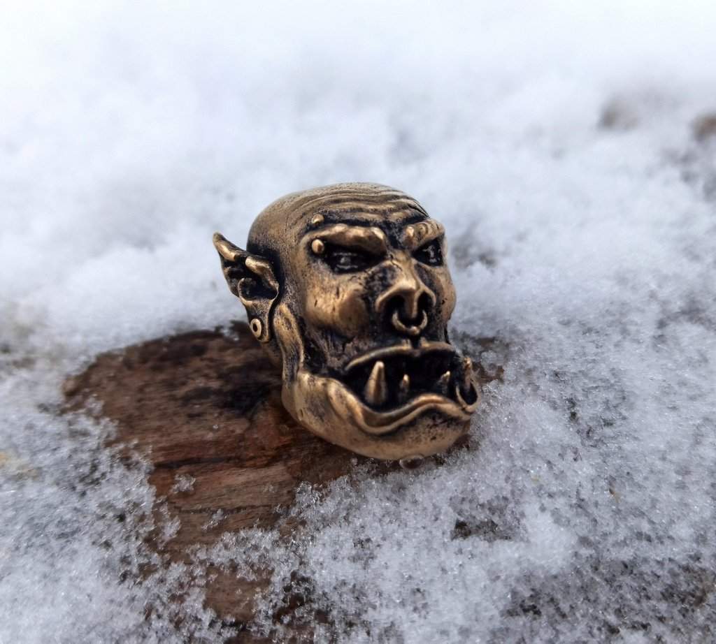 Orc paracord bead