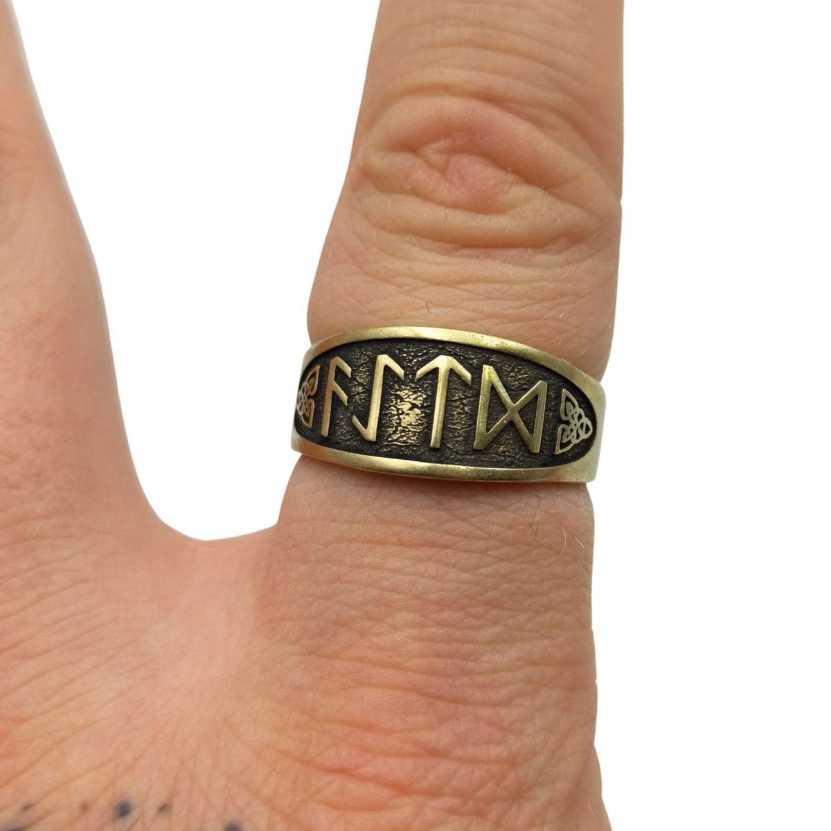 Norse runes ring