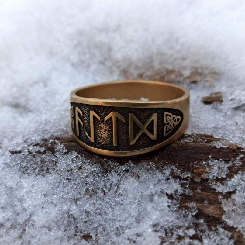 Norse runes ring