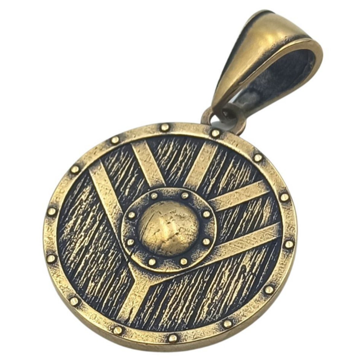 Shield maiden pendant Bronze