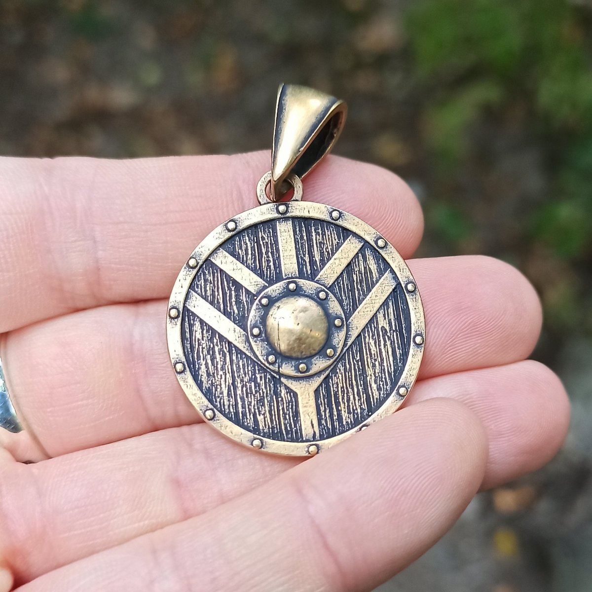 Shield maiden pendant