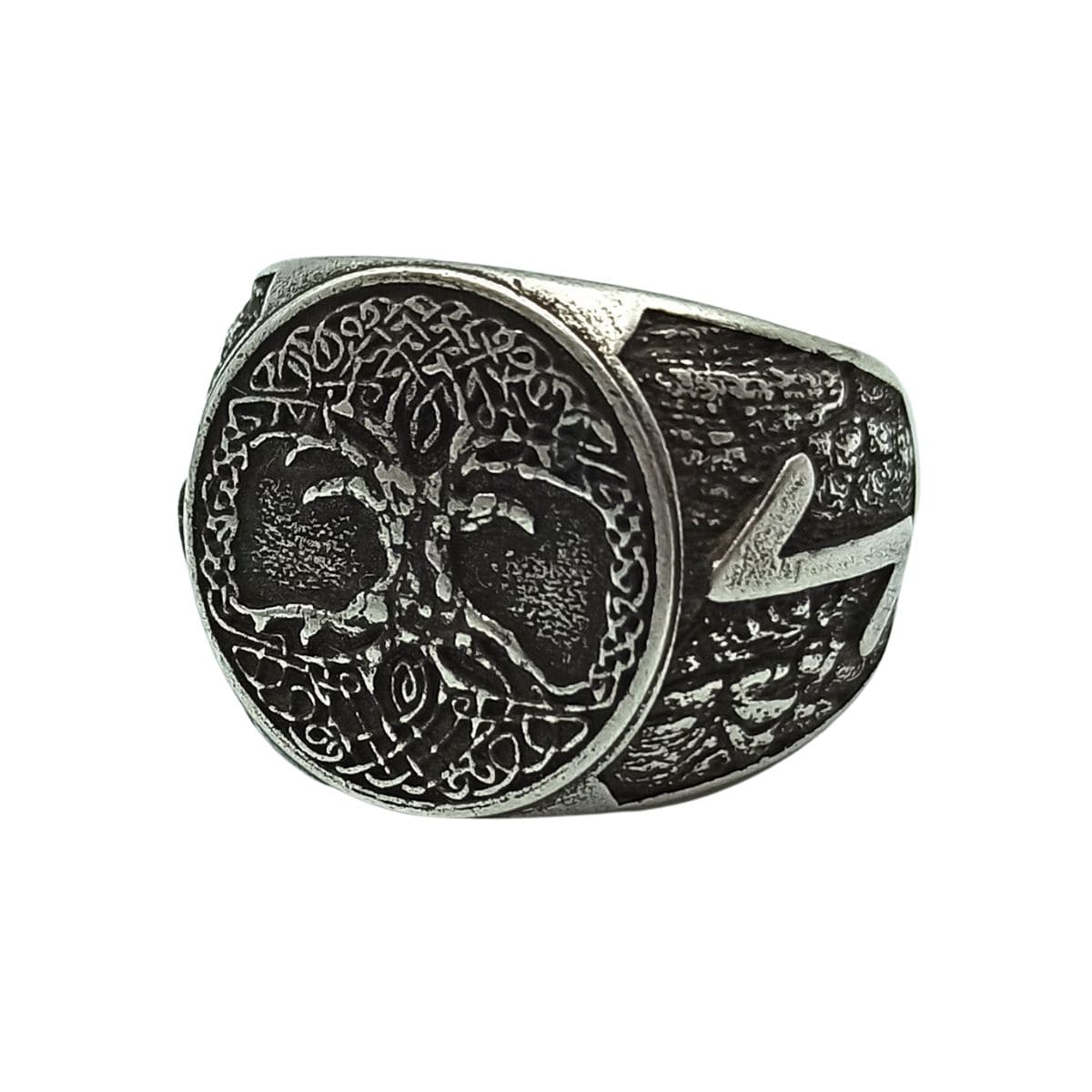Yggdrasil tree of life ring 6 US Silver plating