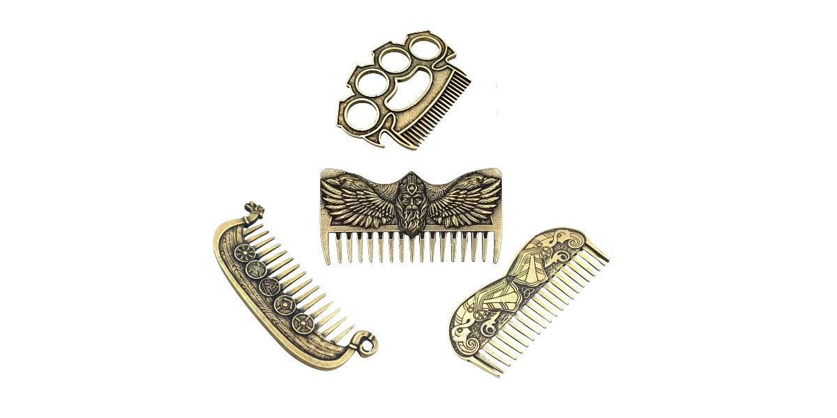 Beard combs and hair accessories