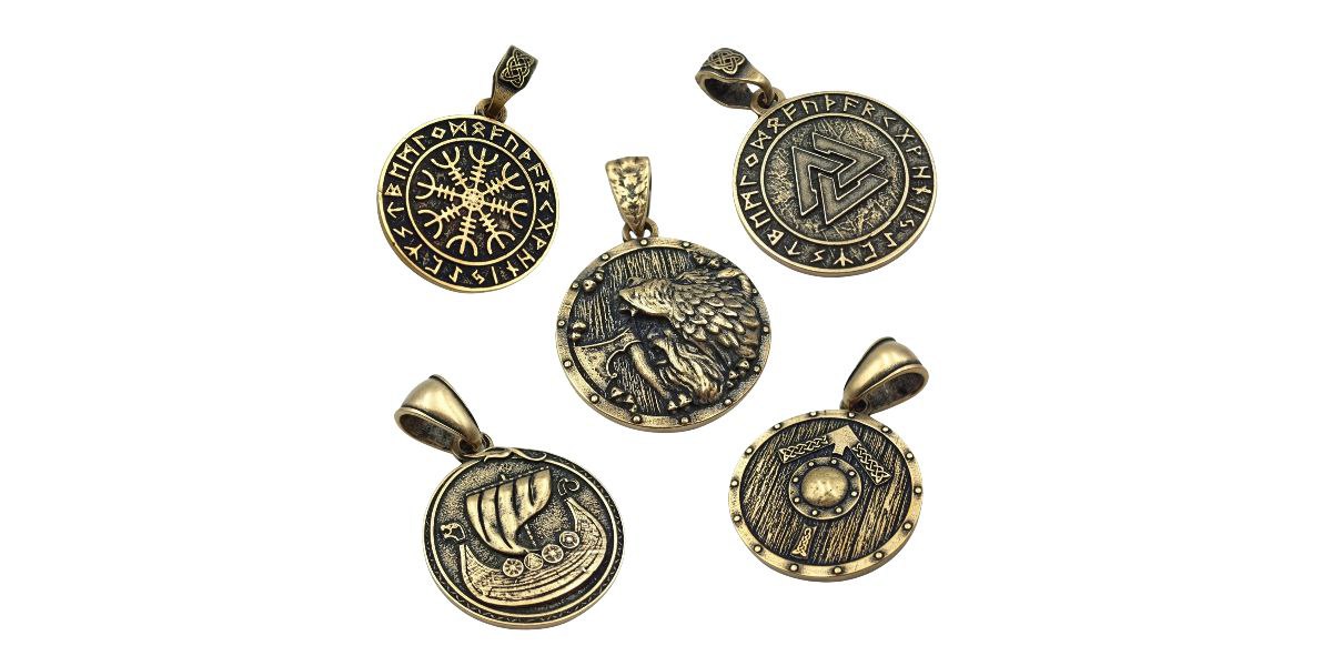 Norse bronze pendants