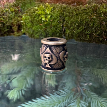 Ace of Spades paracord bead