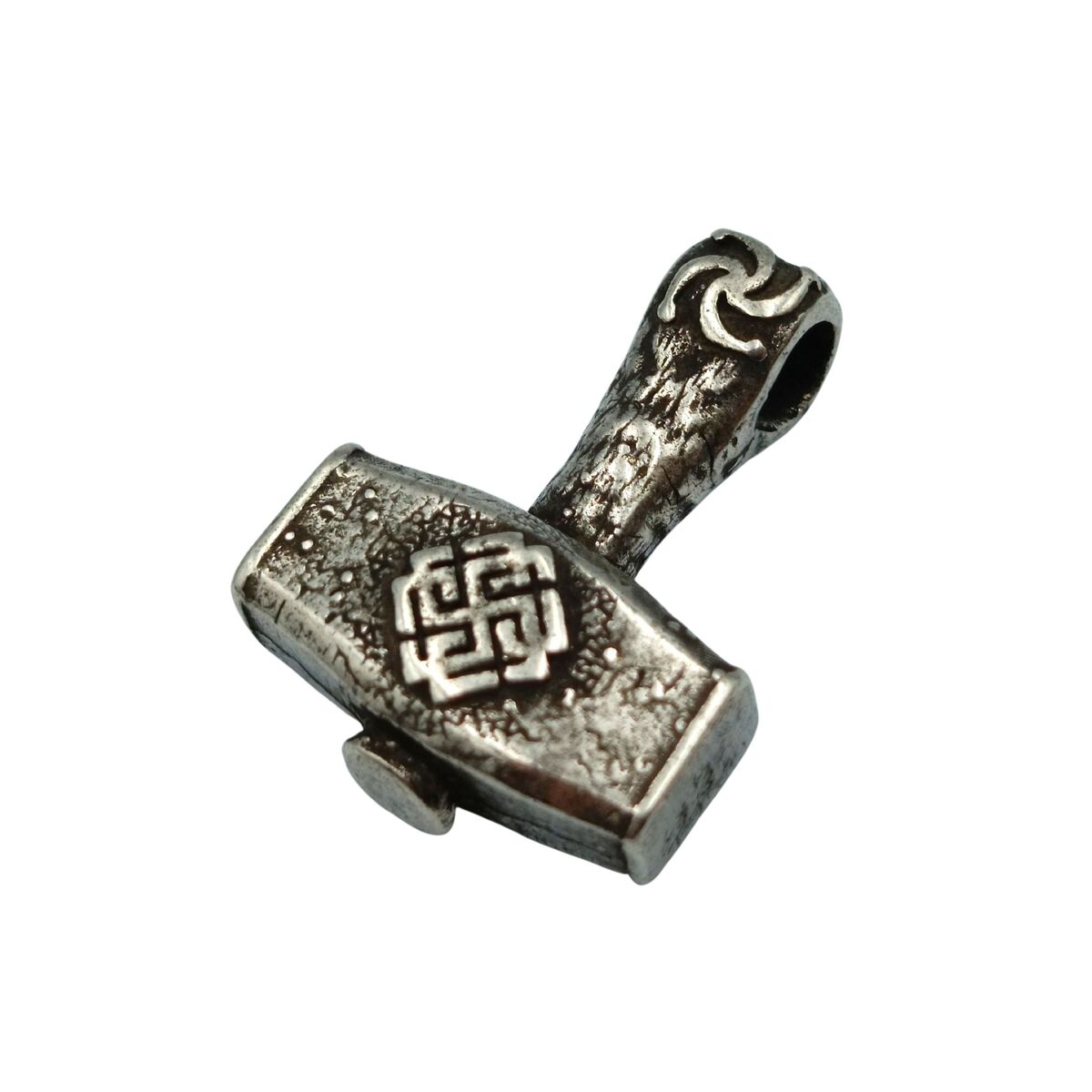Svarozhich hammer pendant from bronze Silver plated  